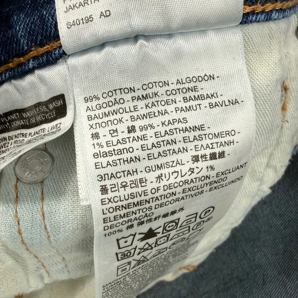 Levis 514 Mens Straight‎ Fit Jeans Dark Wash Straight Leg Size W30 L32 - Picture 8 of 16